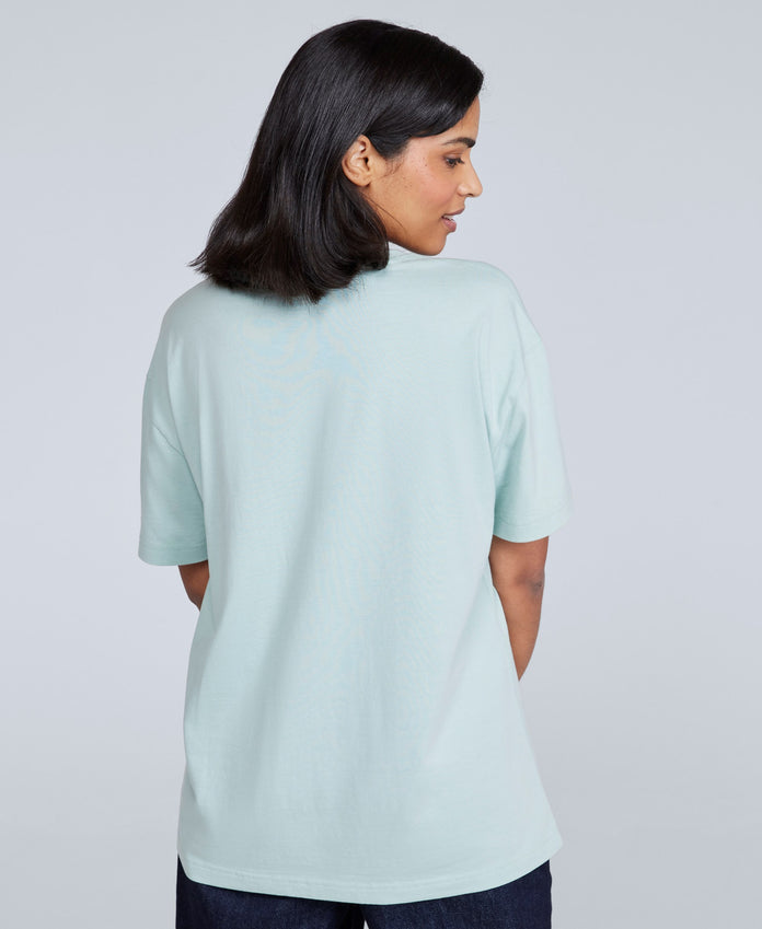 Leena Womens Boxy T-Shirt - Pale Green