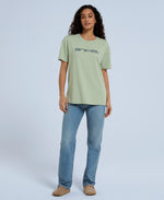 Leena Womens Organic Boxy T-Shirt - Pale Green