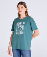 Leena Womens Boxy T-Shirt - Teal
