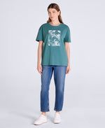 Leena Womens Boxy T-Shirt - Teal