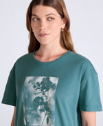 Leena Womens Boxy T-Shirt - Teal