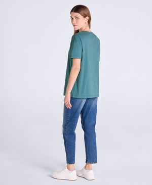 Leena Womens Boxy T-Shirt - Teal