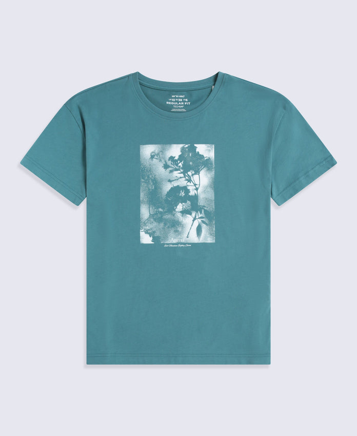 Leena Womens Boxy T-Shirt - Teal