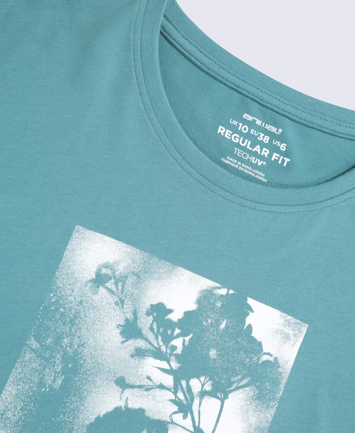 Leena Womens Boxy T-Shirt - Teal