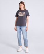 Carina Womens Graphic T-Shirt - Charcoal