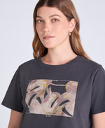 Carina Womens Graphic T-Shirt - Charcoal