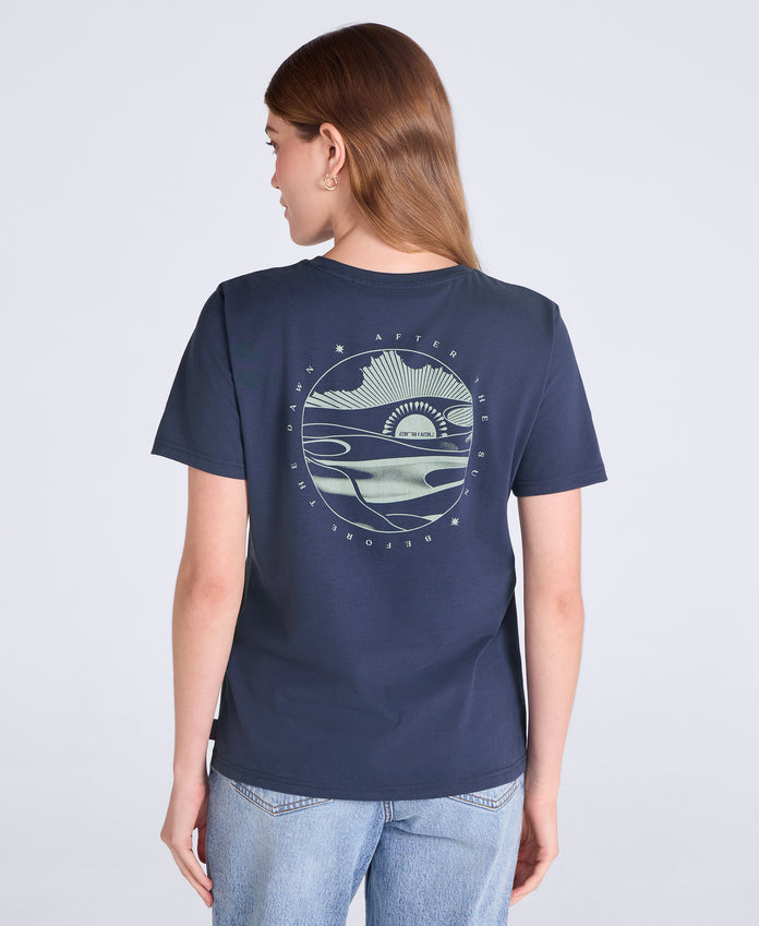Carina Womens Graphic T-Shirt - Dark Blue
