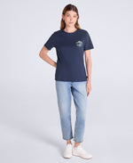 Carina Womens Graphic T-Shirt - Dark Blue