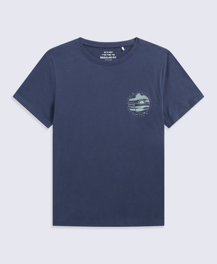 Carina Womens Graphic T-Shirt - Dark Blue