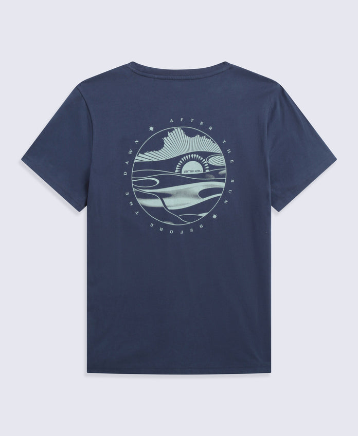 Carina Womens Graphic T-Shirt - Dark Blue