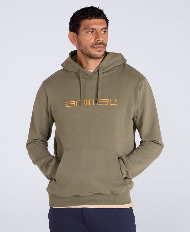 Driver Mens Logo Hoodie - Dark Khaki
