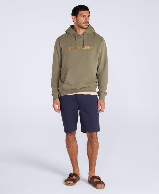Driver Mens Logo Hoodie - Dark Khaki