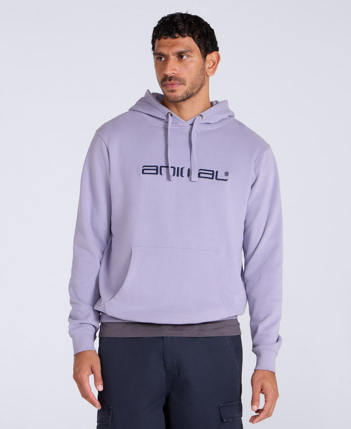 Driver Mens Logo Hoodie - Light Blue