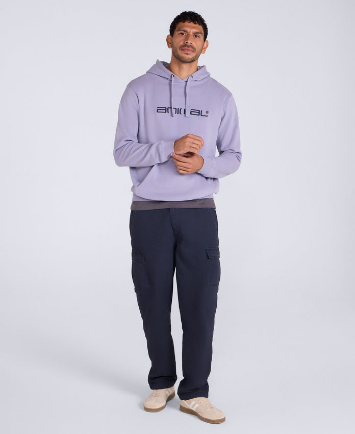 Driver Mens Logo Hoodie - Light Blue