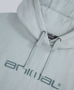 Driver Mens Logo Hoodie - Pale Blue