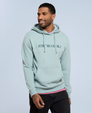 Driver Mens Logo Hoodie - Pale Blue