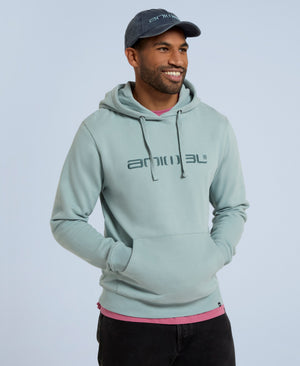 Driver Mens Logo Hoodie - Pale Blue
