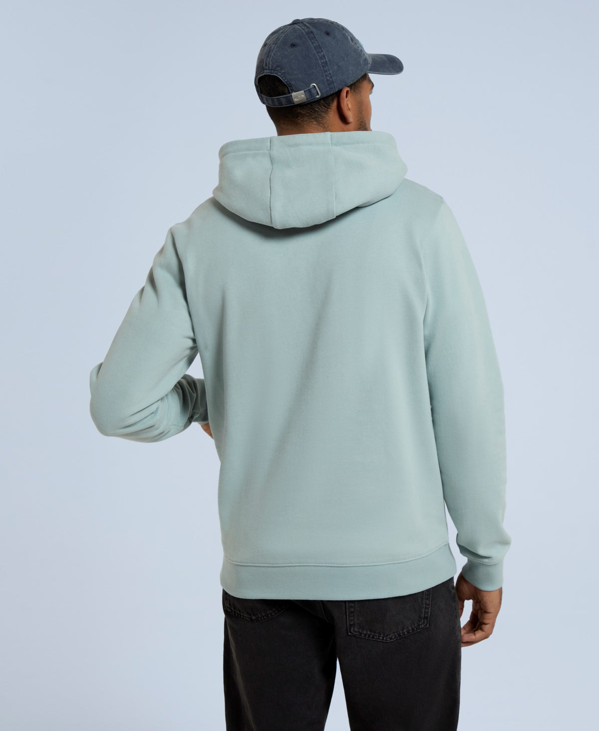 Driver Mens Logo Hoodie - Pale Blue