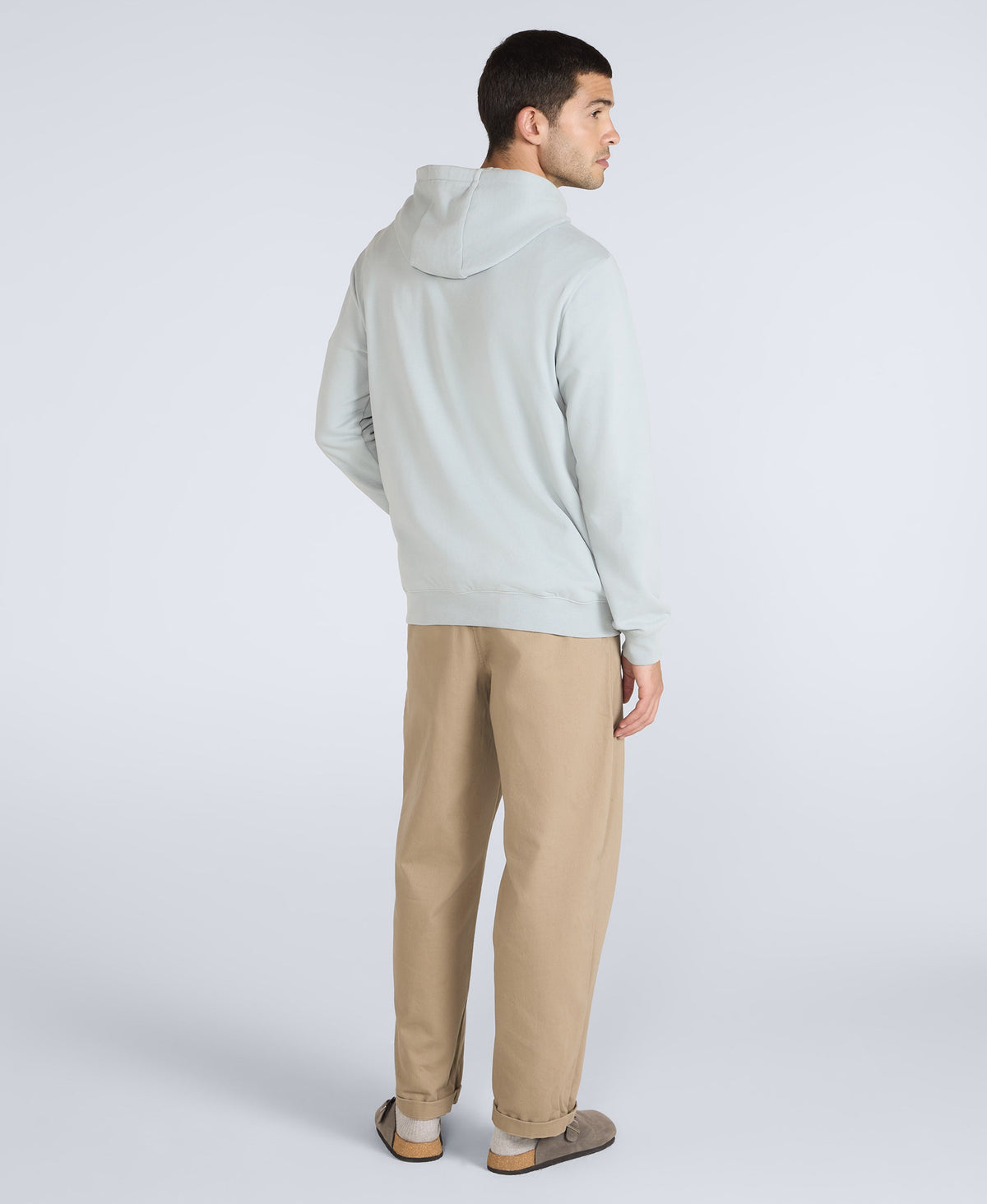 Driver Mens Logo Hoodie - Pale Blue