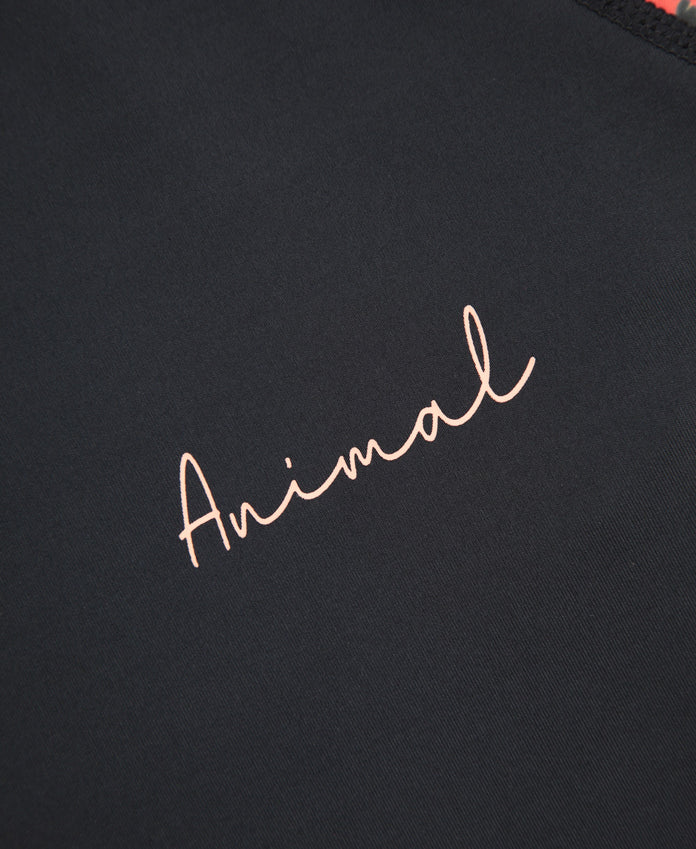 Lillie Womens Printed Panel Rash Vest - Mixed