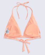 Iona Womens Halter Printed Bikini Top - Bright Orange