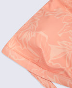 Iona Womens Halter Printed Bikini Top - Bright Orange
