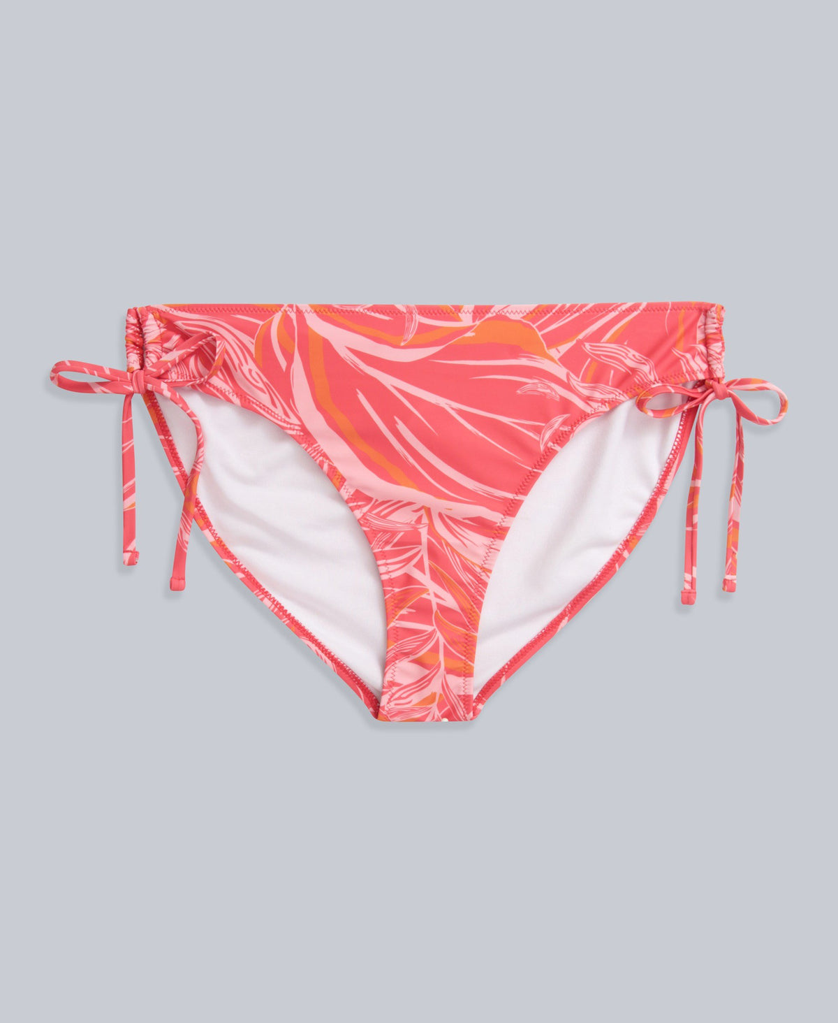 Iona Womens Tie Side Bikini Bottoms - Fiery Coral