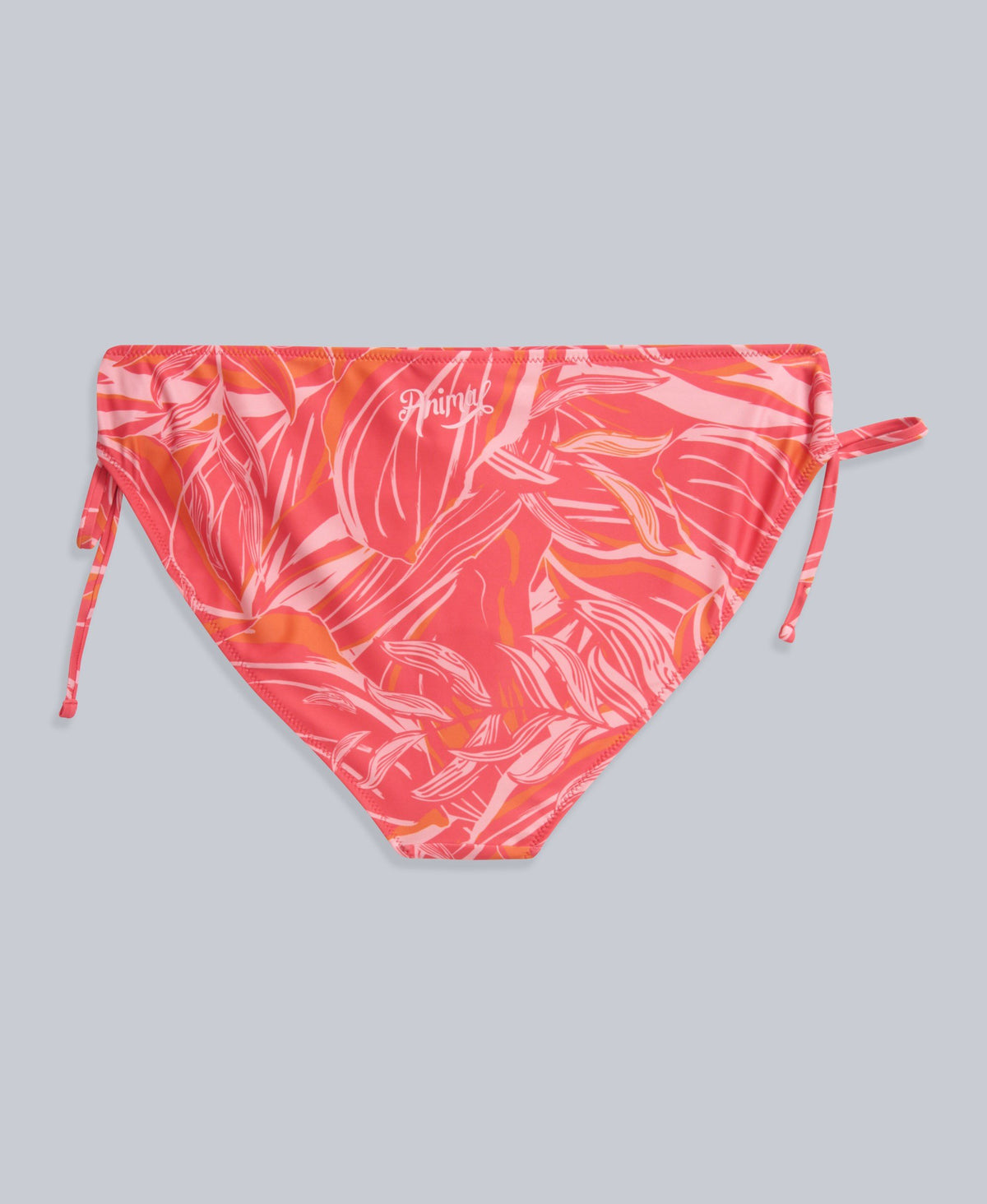 Iona Womens Tie Side Bikini Bottoms - Fiery Coral