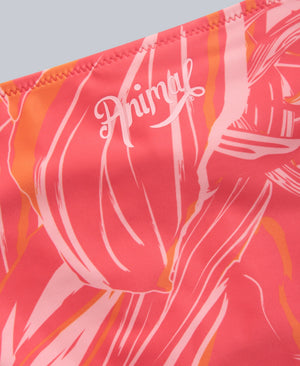 Iona Womens Tie Side Bikini Bottoms - Fiery Coral