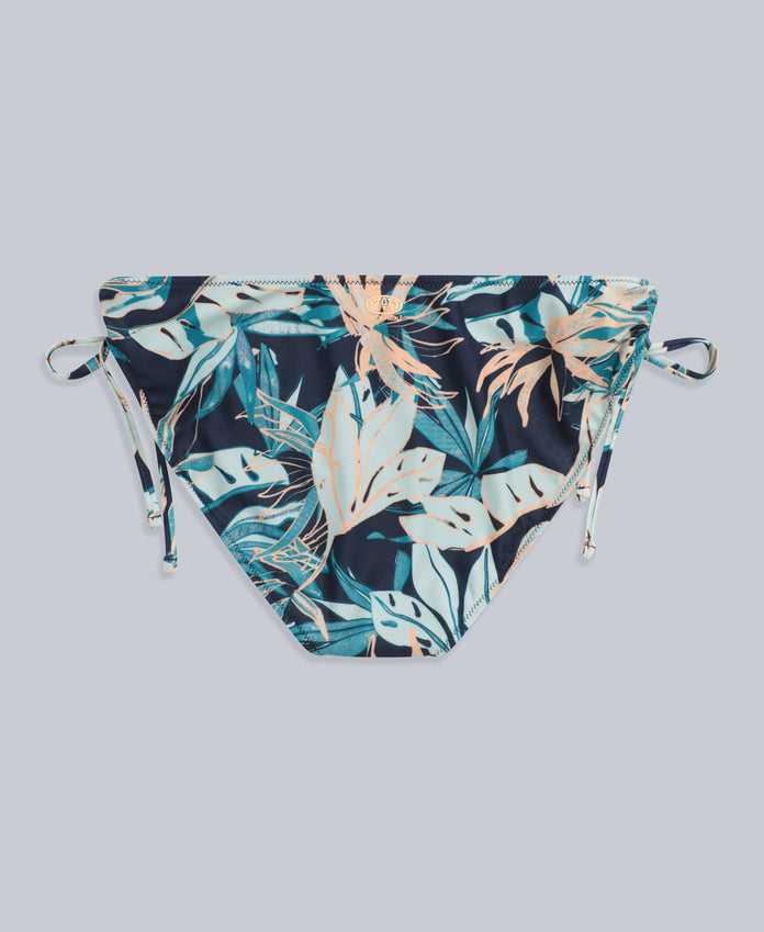 Iona Womens Recycled Tie Side Bikini Bottoms - Navy