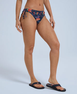 Iona Womens Tie Side Bikini Bottoms - Orange