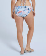Iona Womens Recycled Tie Side Bikini Bottoms - Pale Blue