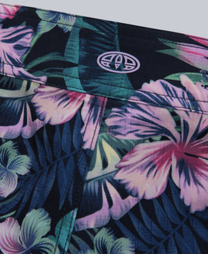 Aurora Womens Printed Mini Boardshort - Dark Blue