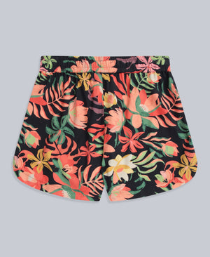 Sand-Dune Womens Printed Shorts - Black