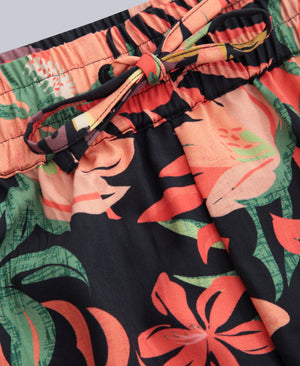 Sand-Dune Womens Printed Shorts - Black