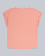 Holly Womens Organic Printed T-Shirt - Coral