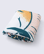 Beach Towel & Neoprene Bag - Blue
