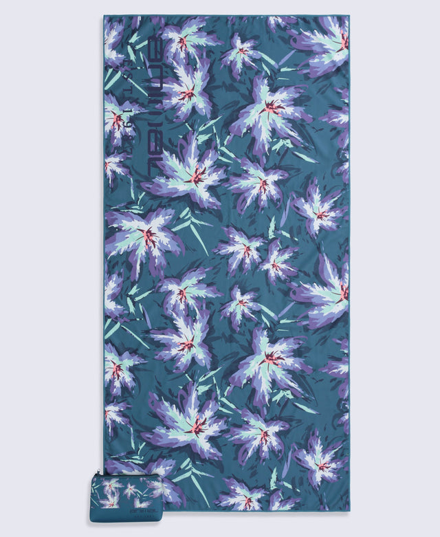 Beach Towel & Neoprene Bag - Dark Green