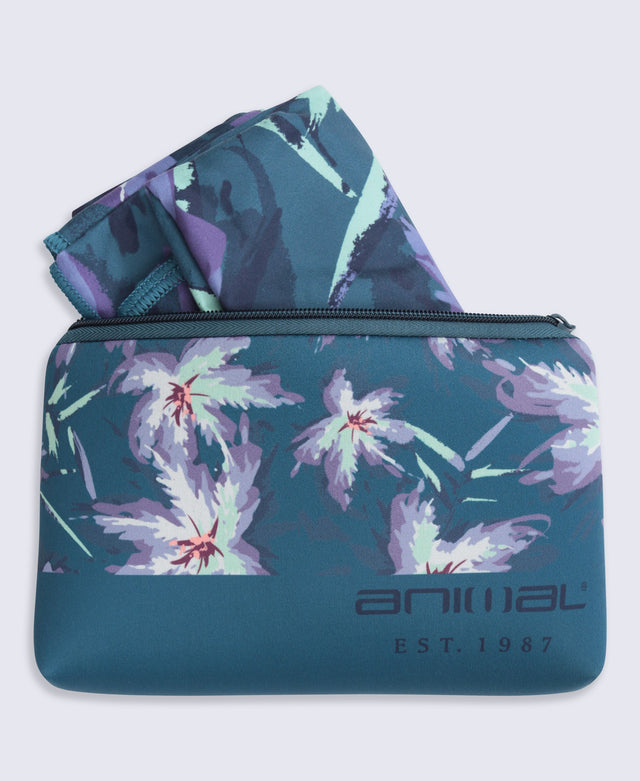 Beach Towel & Neoprene Bag - Dark Green