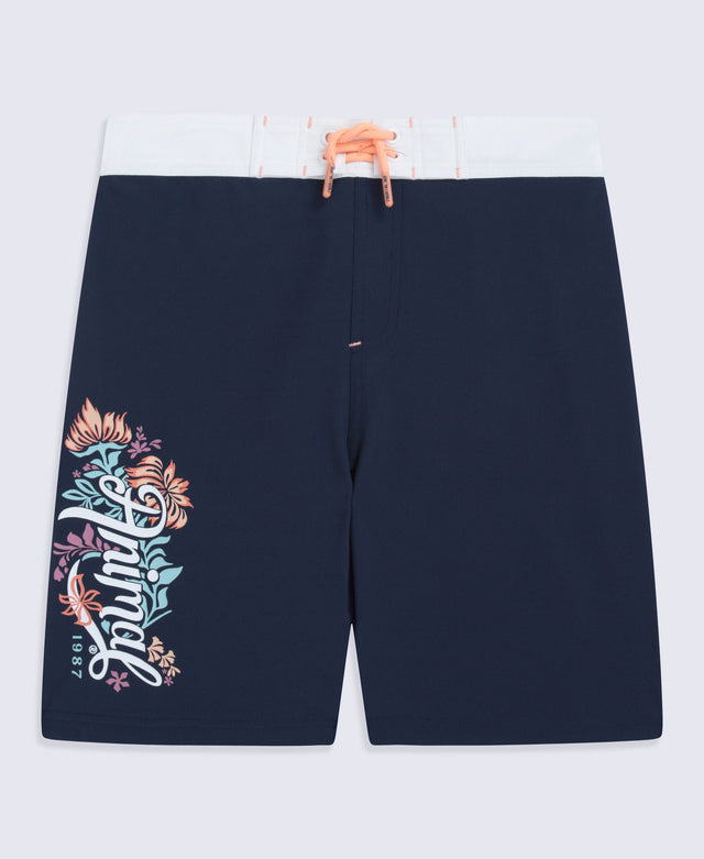 Nora Girls Classic Boardshorts - Dark Blue