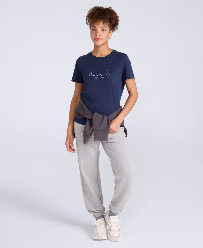 Marina Womens Logo T-Shirt - Cobalt