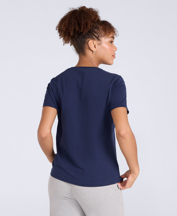Marina Womens Logo T-Shirt - Cobalt