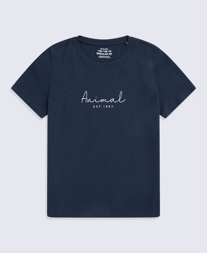 Marina Womens Logo T-Shirt - Cobalt