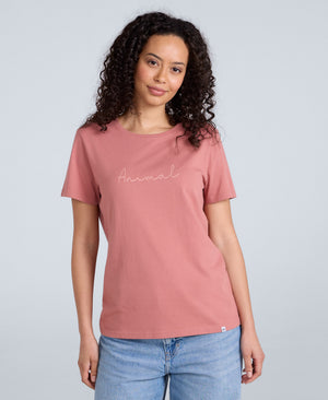 Marina Womens Logo T-Shirt - Dark Pink