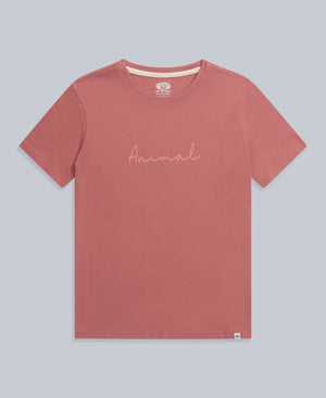 Marina Womens Logo T-Shirt - Dark Pink