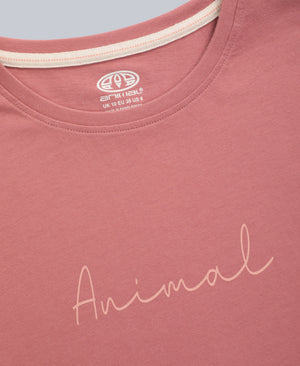 Marina Womens Logo T-Shirt - Dark Pink
