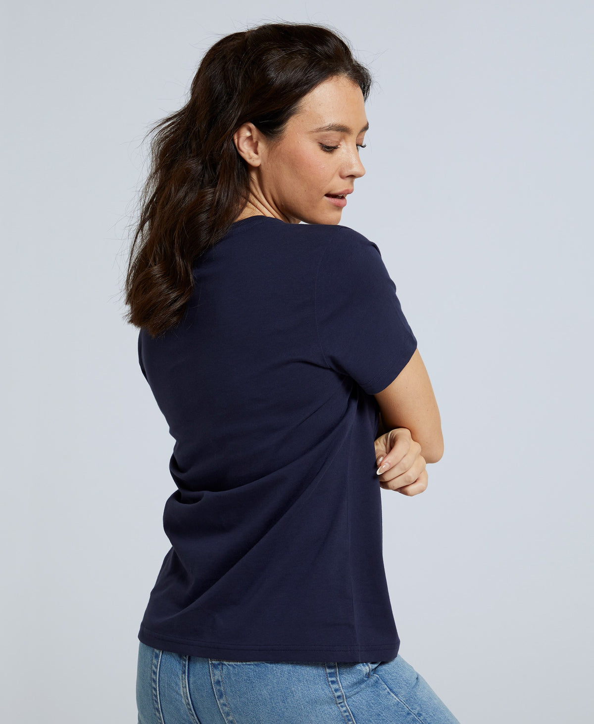 Marina Womens Logo T-Shirt - Navy