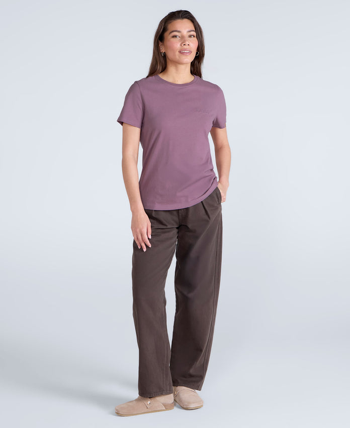 Marina Womens Logo T-Shirt - Purple