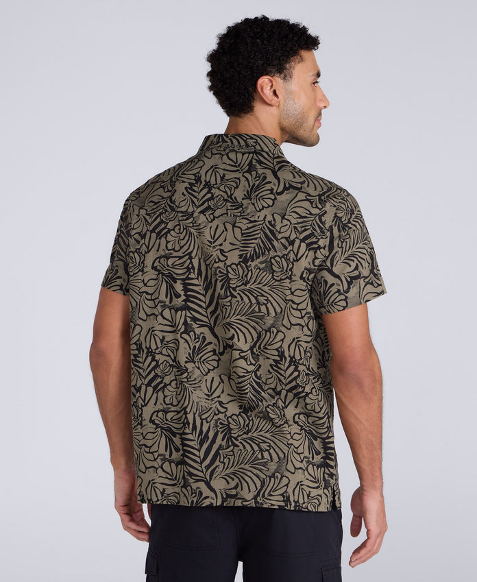 Will Mens Printed Shirt - Black