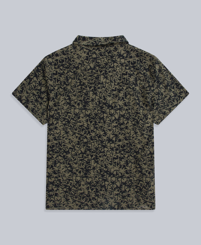 Will Mens Printed Shirt - Khaki